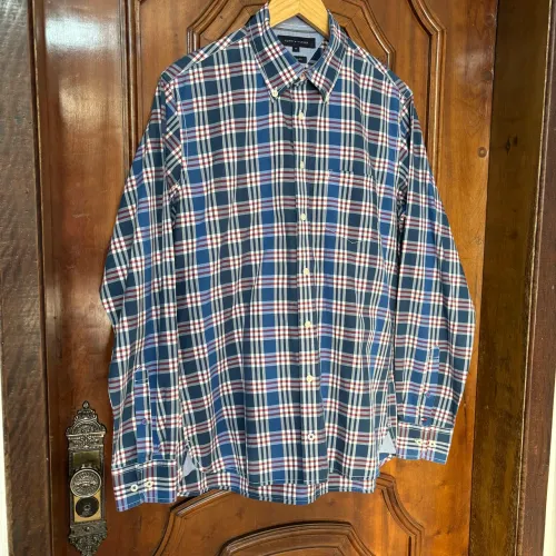 Camisa social Tommy Hilfiger xadrez