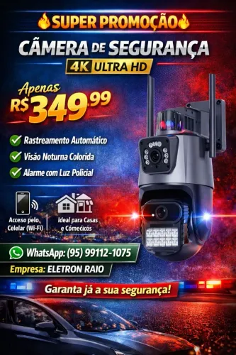 Câmera Wi fi policial