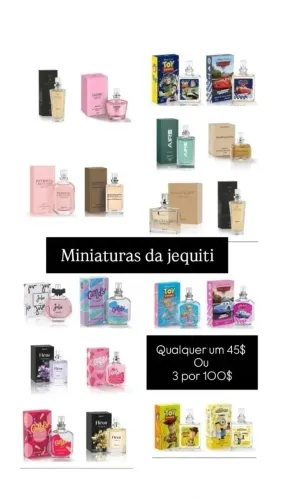 Vende-se Perfumes miniatura pra quem Gosta de fazer Coleção.