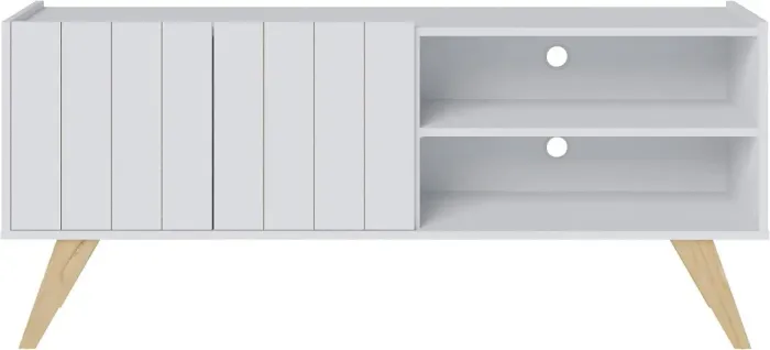 Rack Branco Estilo Retrô