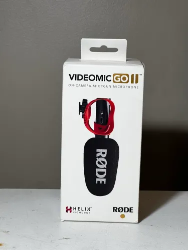Microfone RØDE VideoMic GO II - Na caixa, nunca usado
