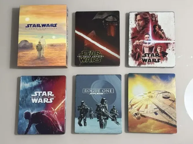 Blu-ray Star Wars: Box com Coleção Completa (21 Discos) - Box com 6 Filmes + 5 Steelbooks