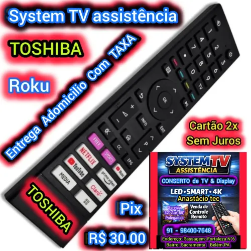 Controle TV TOSHIBA