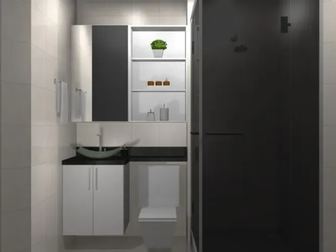 Banheiro Planejado - 100% MDF