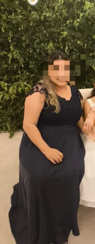Vestido Para Festa Preto Tamanho GG
