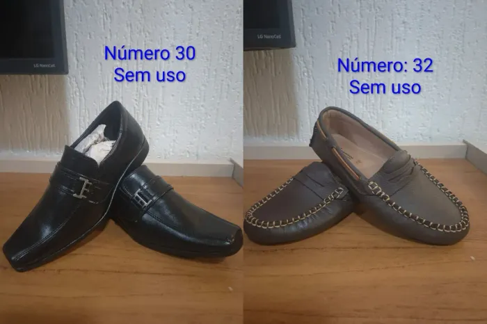 Lote de tênis infantil tamanho variados 18x 17,88