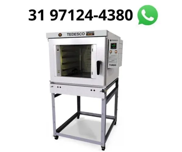 Forno Turbo 5 Esteiras Elétrico Tedesco