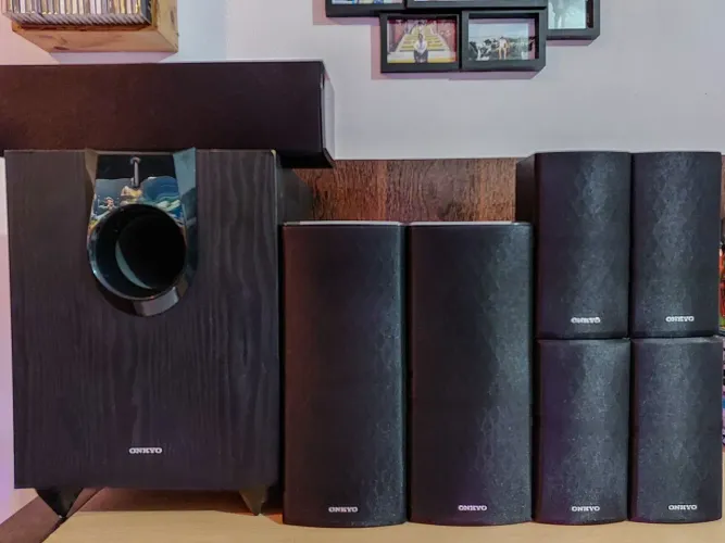 OFERTA! Reciver sunbuck + caixas de som Onkyo