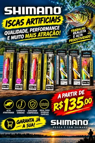 Iscas Artificiais Nacionais e Importadas