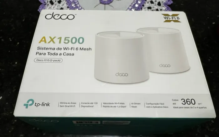 TP-Link Deco X10(2-pack) Roteador Mesh Wifi6 AX1500 Cobre até 360m²