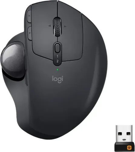 Mouse sem fio Logitech Trackball MX Ergo S com Ajuste de Ângulo, Conexão USB Logi Bolt ou