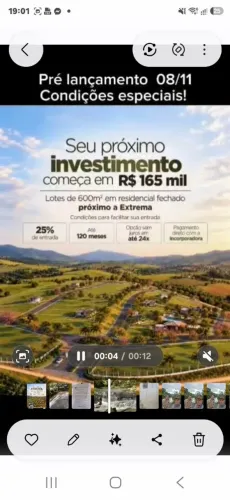 Terreno itapeva mg