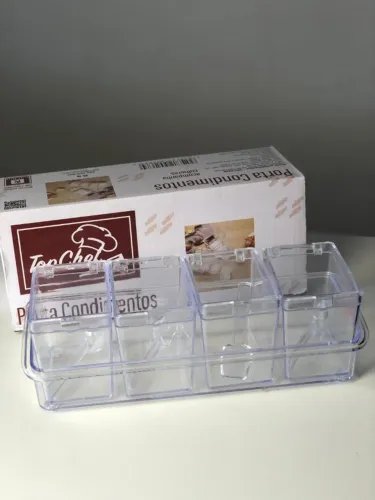 Porta Condimentos TopChef - Organização discreta para sua cozinha