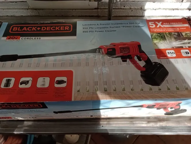 Lavadora alta pressão Black decker a bateria