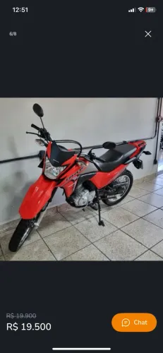 Moto a venda no boleto com parcela de 500