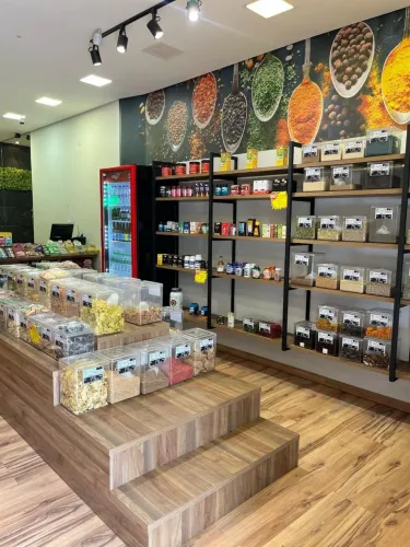 Móveis para loja de produtos naturais