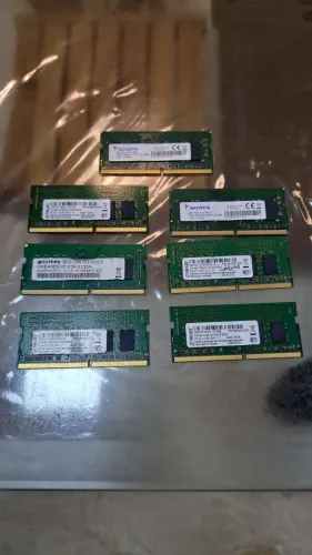 Lote de memórias ddr4 4gb