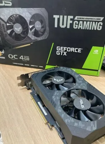 Placa de Vídeo ASUS TUF GeForce GTX 1650 4GB GDDR6 | Caixa e Nota Fiscal