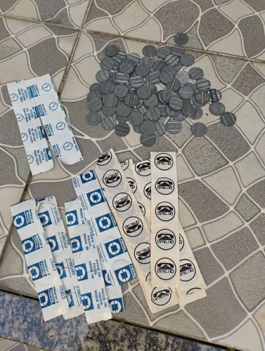 Fichas antigas de orelhão 50 fichas.