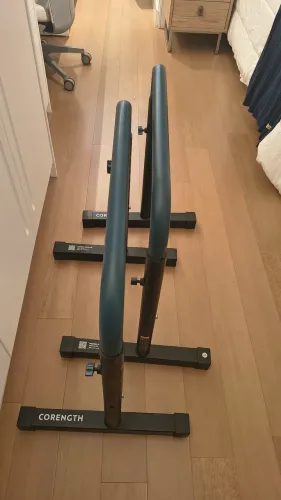 CORENGT Barras paralelas movei<br>Barras Paralelas Reguláveis ?e Compactas Musculação TS 100