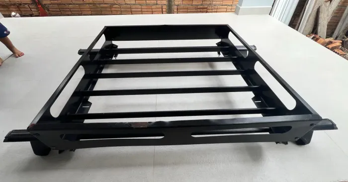 Bagageiro De Teto Gradeado Maleiro Preto