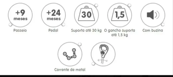 Motoca Spider Maral Infantil Passeio Pedal 