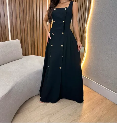 Vestido preto longo novo! 38 ao 42