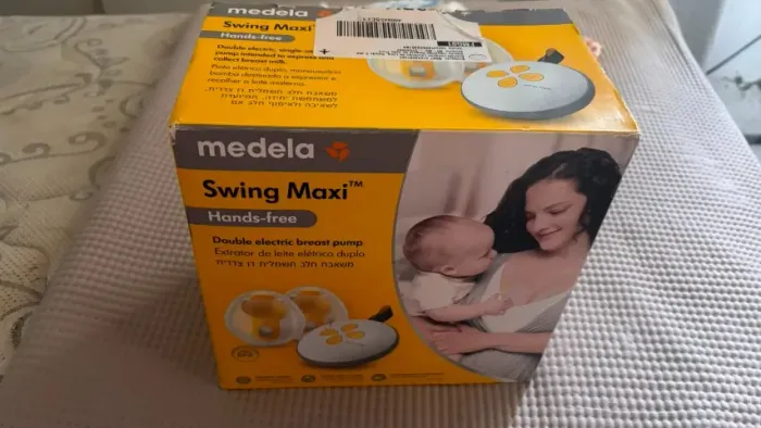 Extrator de Leite Materno Elétrico Duplo Medela Swing Maxi Hands-Free - Completo na Caixa!