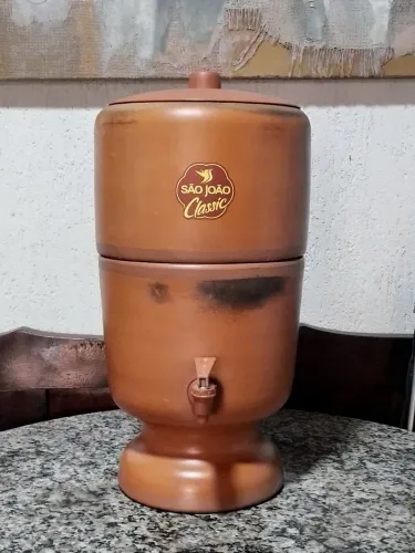Filtro de Água de Barro Classic São João + Vela nova + Bóia