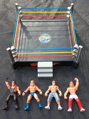 Brinquedo Miniaturas Ringue MMA Lutadores