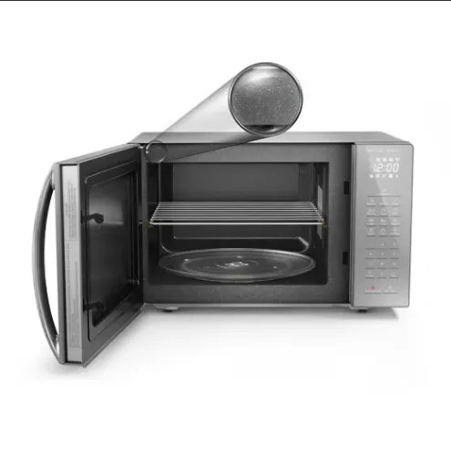 Micro-ondas INOX Panasonic 34 Litros com Dupla Refeição, Antibacteria A, Espelhado