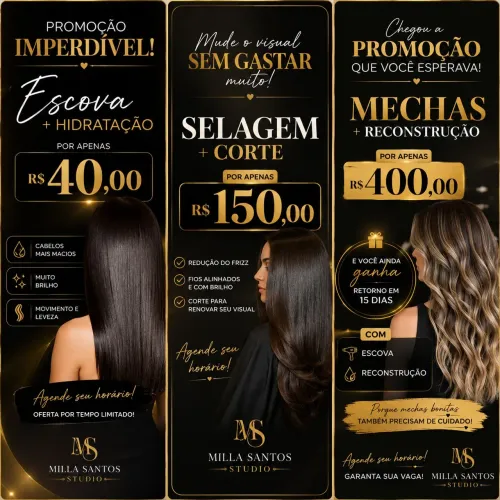 Cabeleireira e Maquiadora
