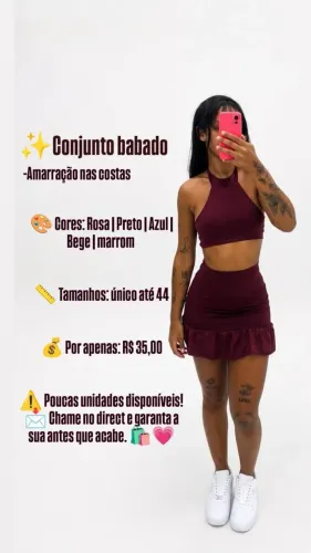 Conjunto babado