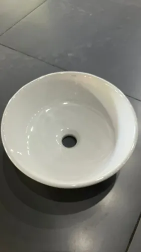 VENDO CUBA DE APOIO REDONDA FIORI EM LOUÇA - USADA