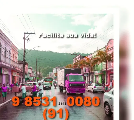 Frete (91) 9/8531.0080 em Val de Cans, Marco, Bengui, Nazaré, HMTransportes