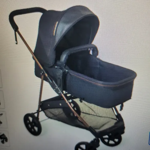Carrinho + bebê conforto Galzerano Cobre