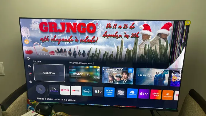 TV Hisense Tela Quebrada 55 4K Smart Qled (55Q6QV)