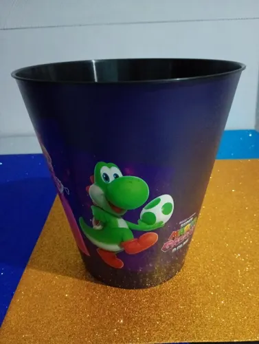 (Produto Novo)Balde de pipoca do filme Super Mário Galaxy 2026 Cine Araújo Original