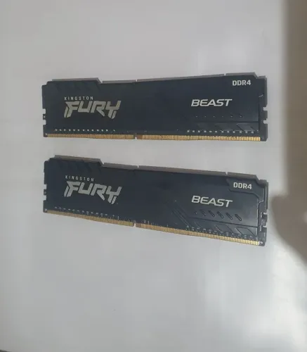 Memória ram 8 gb ram x2 2666mhz ddr4 fury