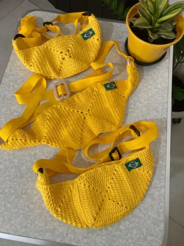 Bolsa de Crochê Brasil | Copa do Mundo