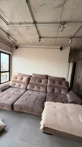Sofá Retrátil e Reclinável 3,50m com Chaise - Super Confortável