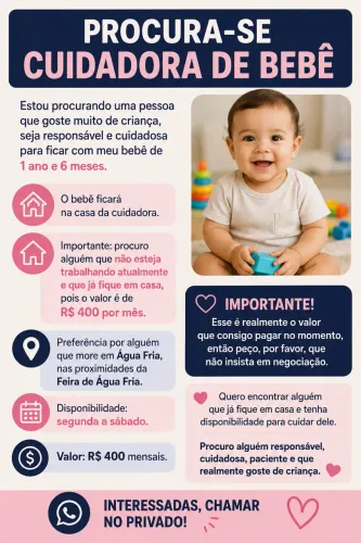 Cuidadora ((SOMENTE EM ÁGUA FRIA))