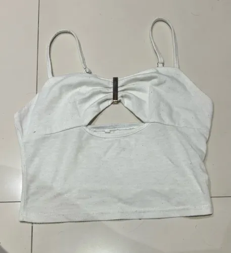 cropped shein branco