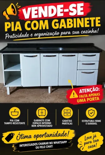 Pia e gabinete