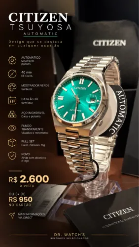 Citizen Tsuyoza 40mm automático original