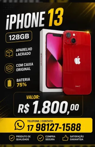 iPhone 13 vermelho