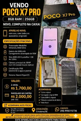 Vendo celular xaiomi poco X7 pro 