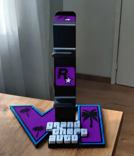 Suporte de controle do PlayStation- modelo GTA 6 VICE CITY