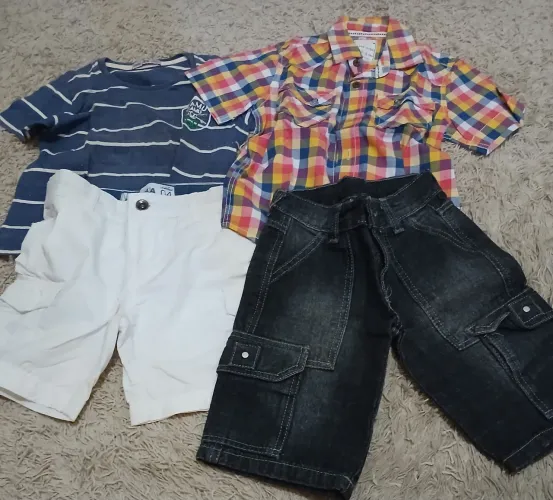 Combo 4 pecas menino tamanho 3/4
