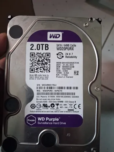 Hd western digital purple 2tb